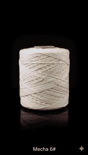 1763499418823 Mecha de Algodón #6 - 1 metro